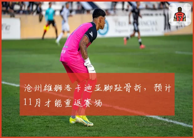 沧州雄狮洛卡迪亚脚趾骨折，预计11月才能重返赛场